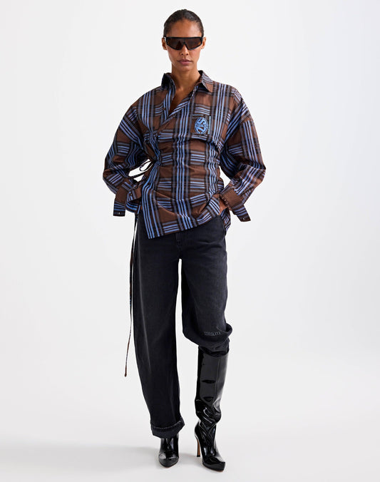 Stieglitz Zita Wrap Blouse | Brown