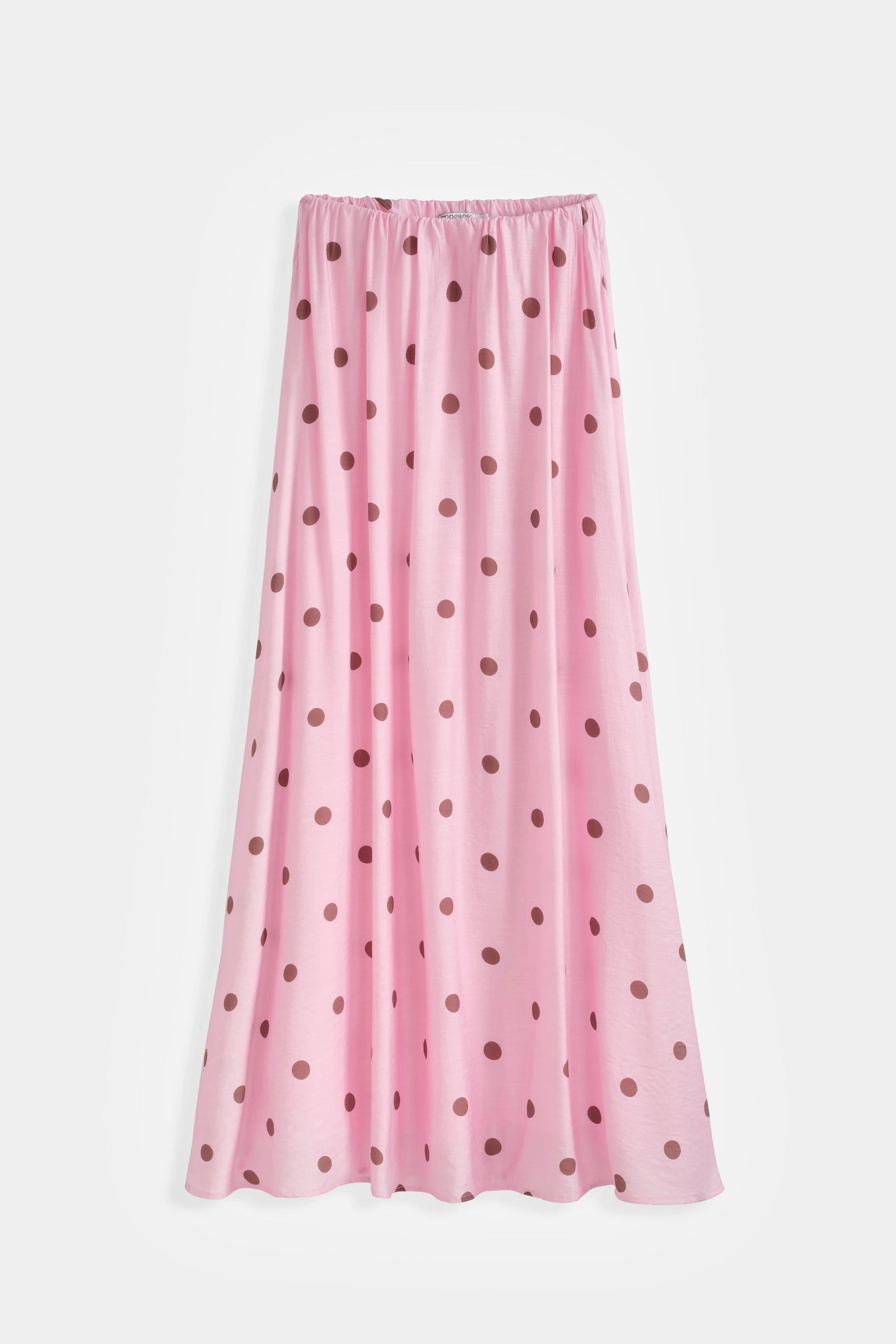 Ensemble top Péplum et jupe longue à pois