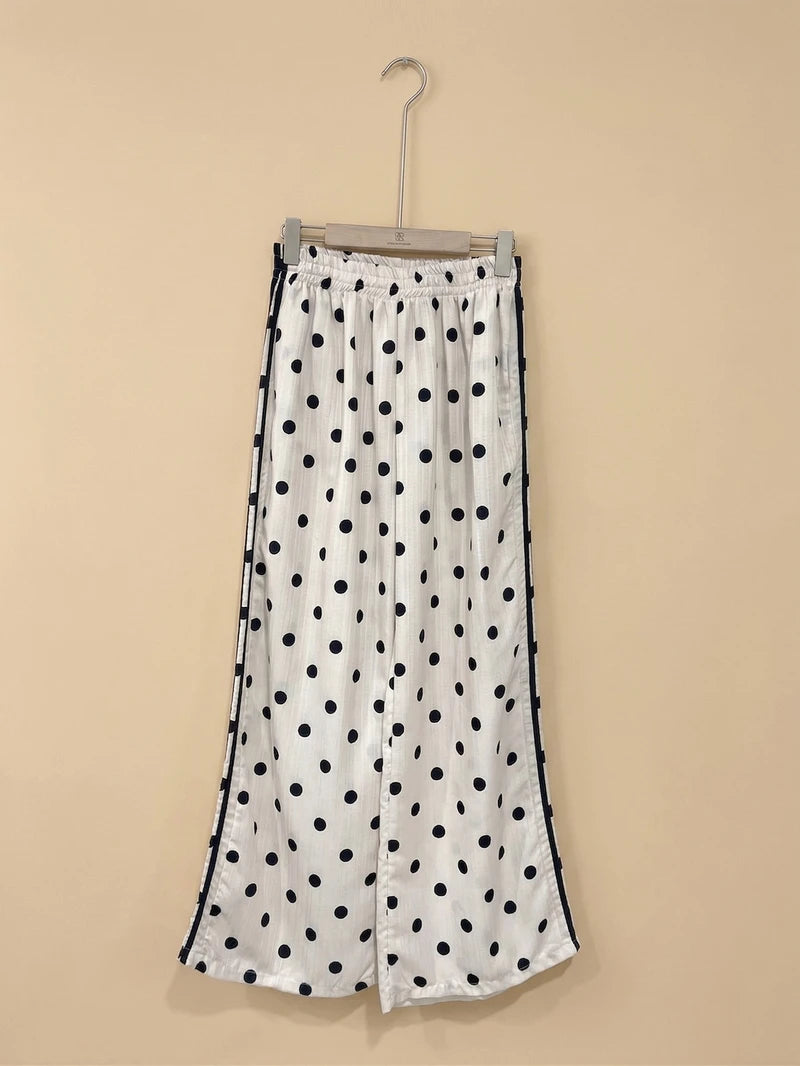 Reste 1 ! Pantalon à pois Bleu ou Blanc