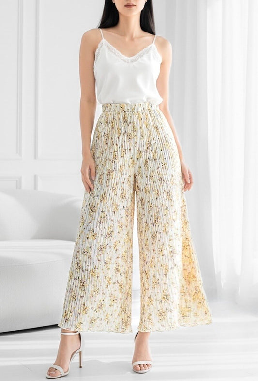 Pantalon plissé avec doublure (3 coloris)