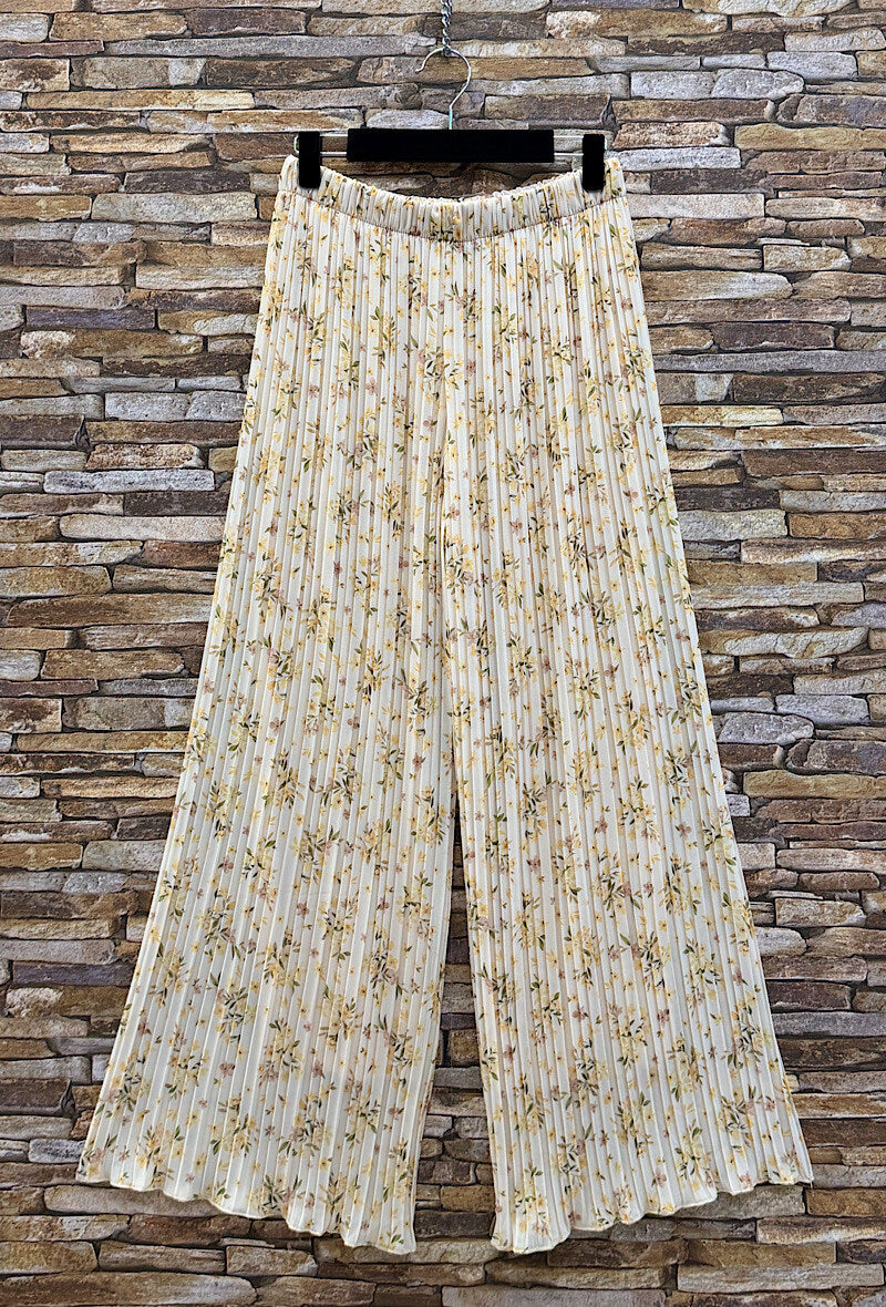 Pantalon plissé avec doublure (3 coloris)
