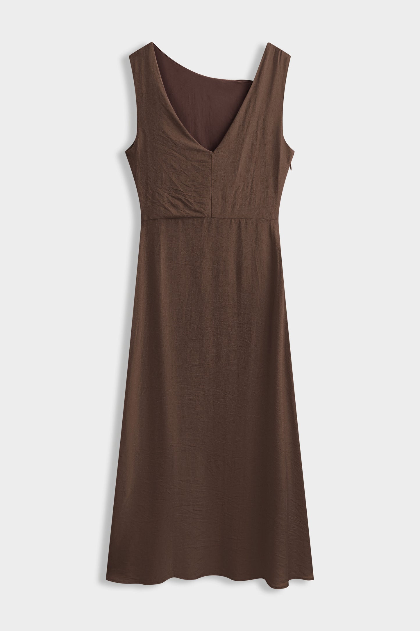 Robe midi asymétrique à boucle et drapés