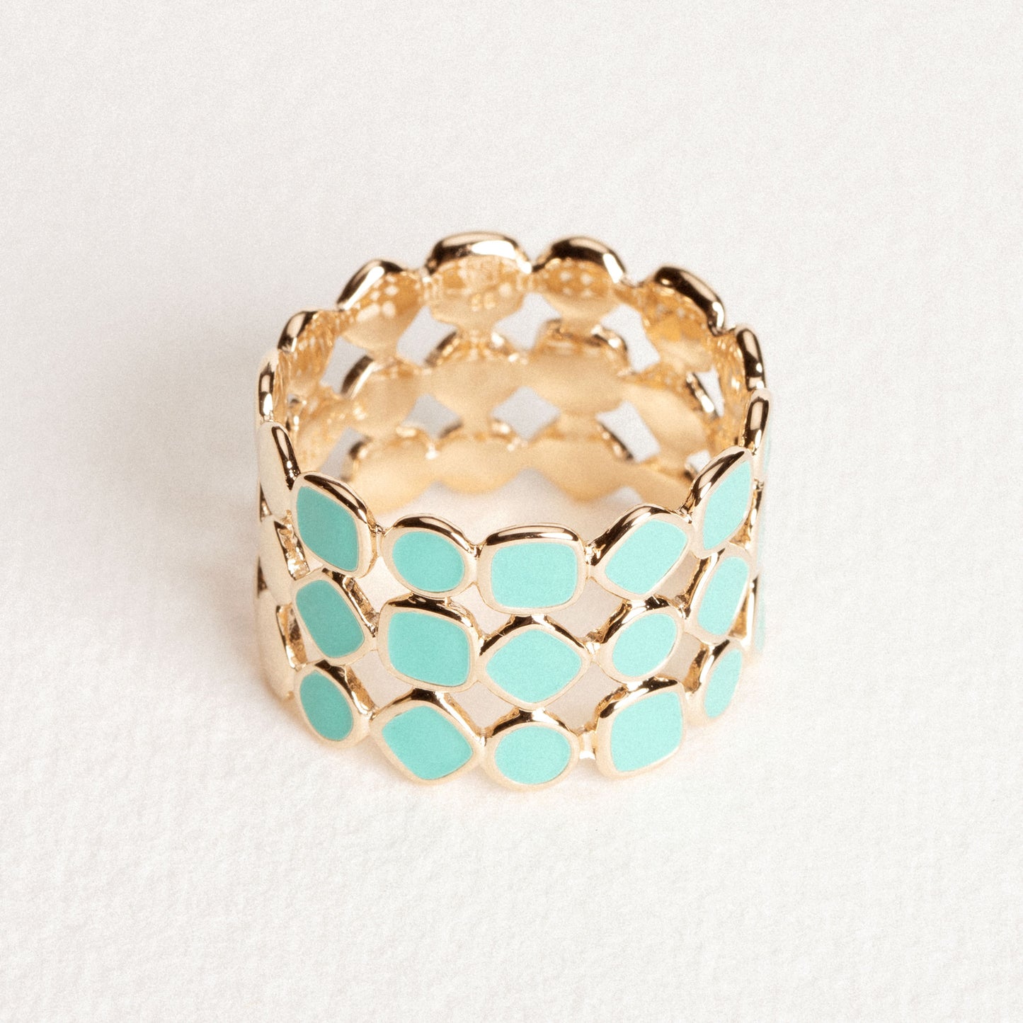 Bague Alba email Turquoise