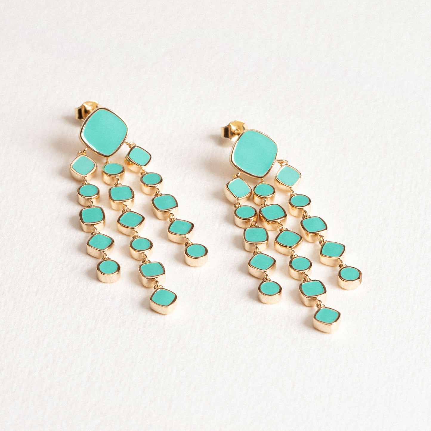 Boucles Alba email Turquoise