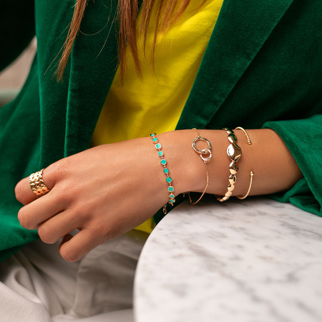 Bracelet Gioia Email Turquoise