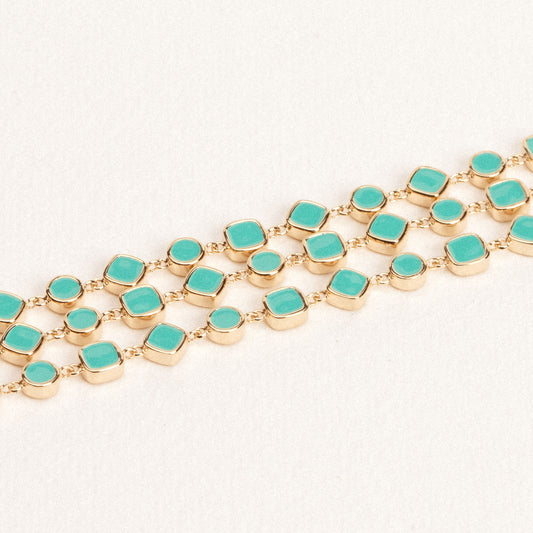 Bracelet Alba Email Turquoise