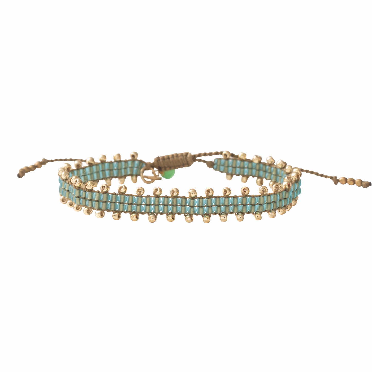 Bracelet Gemstone perles de verre double