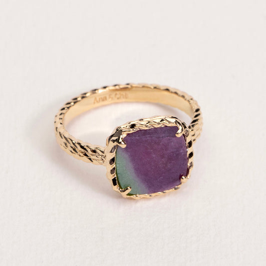 Bague Kiara Rubis zoïsite
